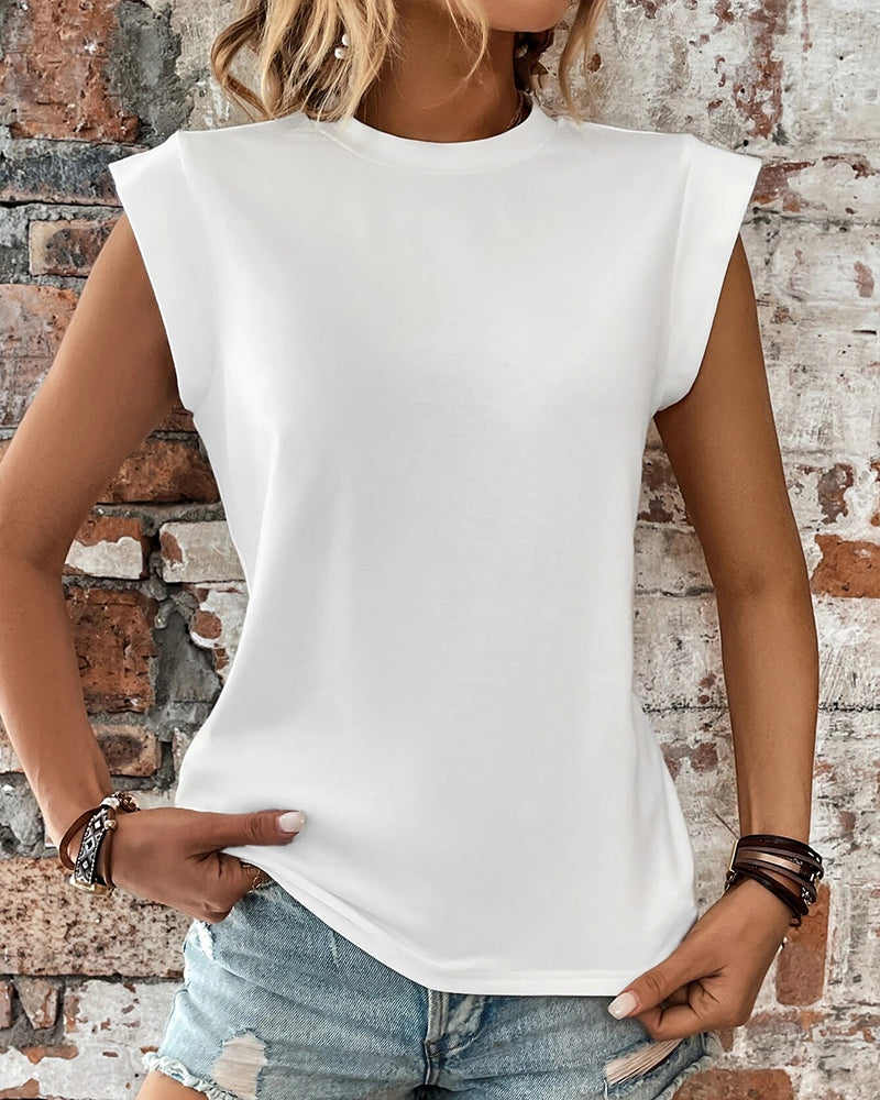 T-shirt i ren färg och casual stil