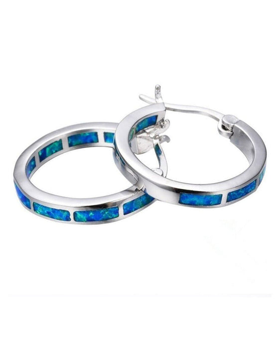 Färgglada runda örhängen