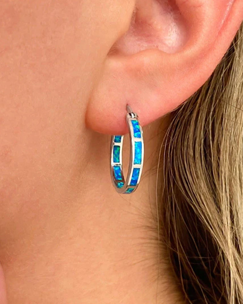 Färgglada runda örhängen