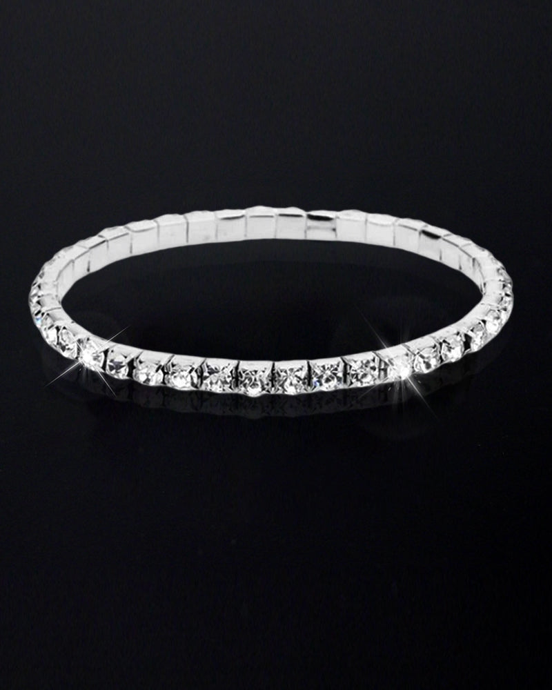 Fotlänk med flerskikts ankel i stretchkristall