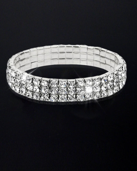 Fotlänk med flerskikts ankel i stretchkristall