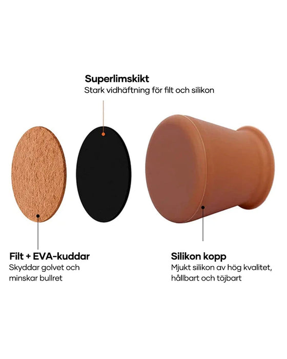 Möbeltass i silikon | Golvskydd