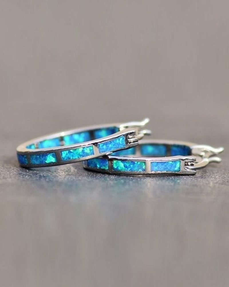 Färgglada runda örhängen