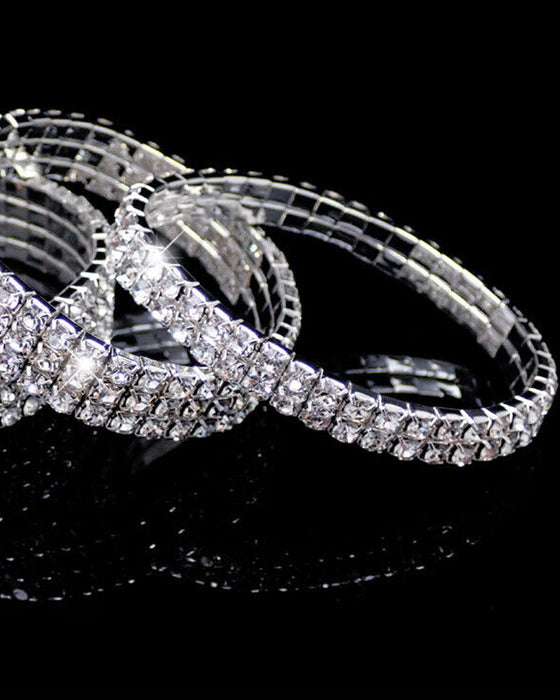 Fotlänk med flerskikts ankel i stretchkristall