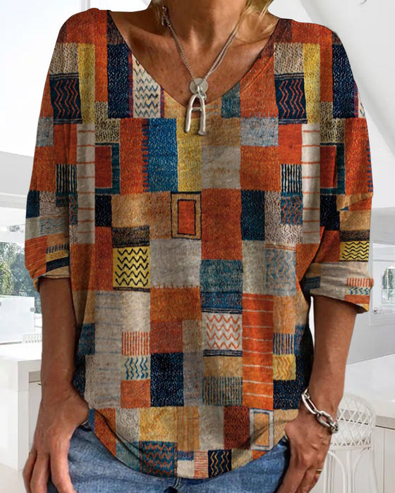 Färgglada etniska toppar