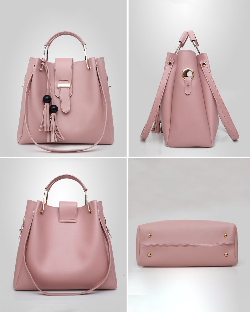 Handväska för dam axelväska 3 delar set