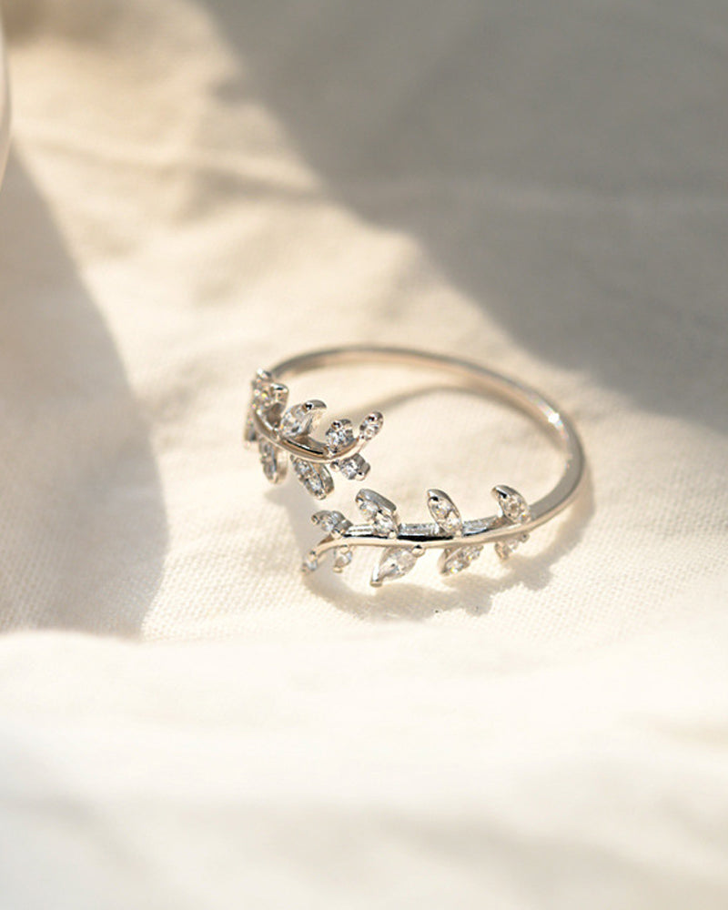 Damringar Mode Outdoor Leaf Ring