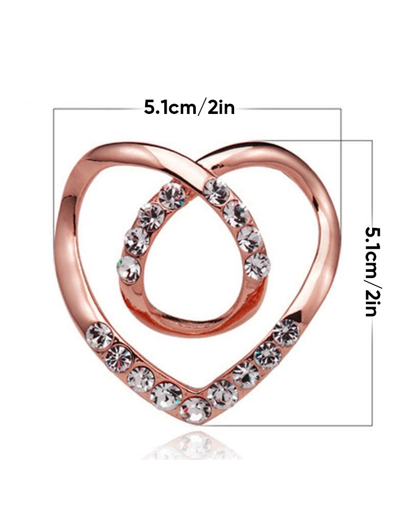 Hjärtformad tjockare halsduksklämma