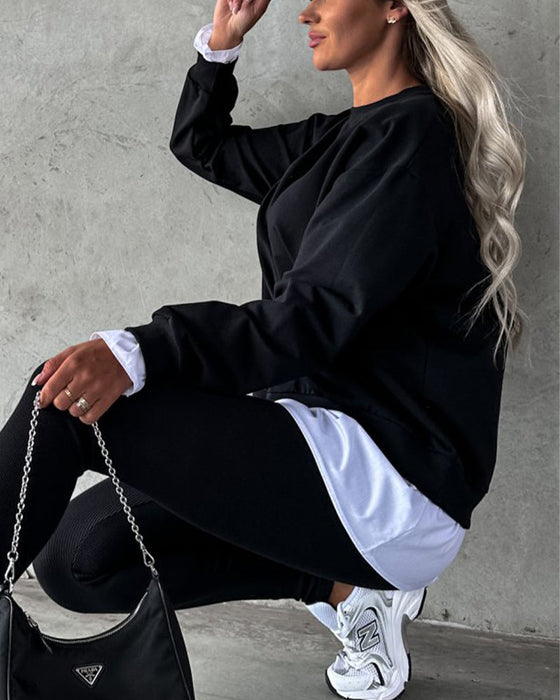 Enfärgad enkel tröja