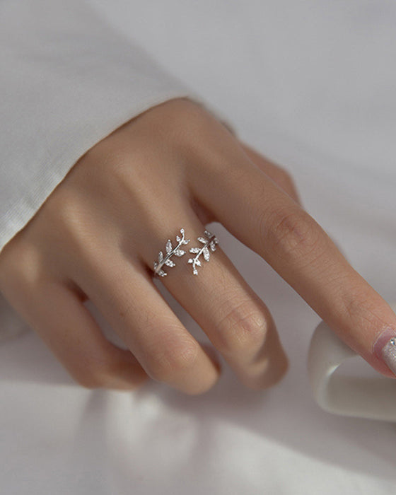 Damringar Mode Outdoor Leaf Ring