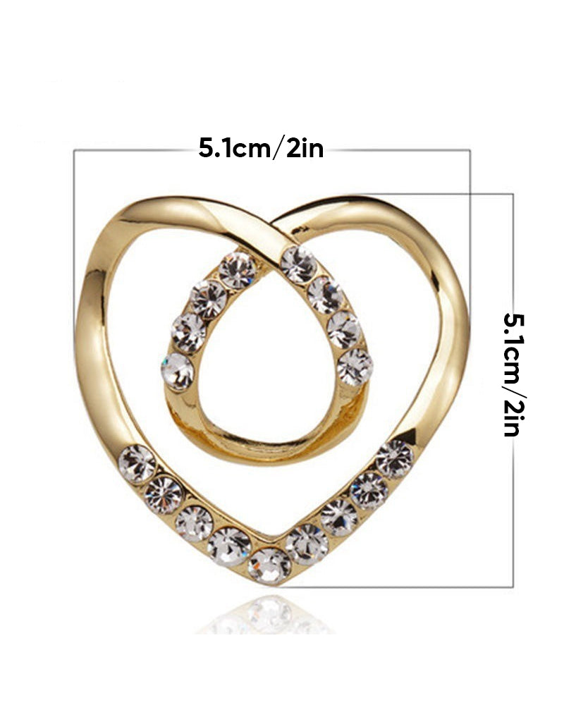 Hjärtformad tjockare halsduksklämma