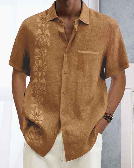 Kortärmad skjorta med tryck