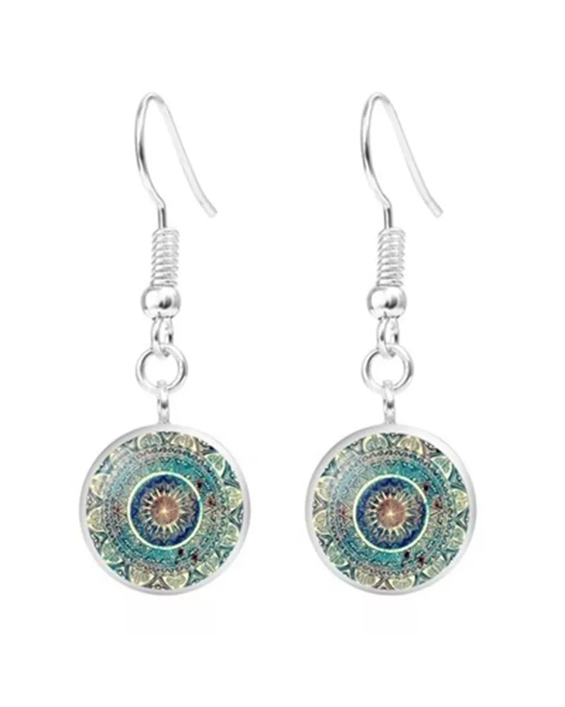 Datura blommor halsband-set