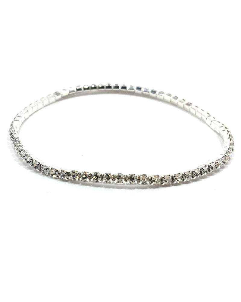 Fotlänk med flerskikts ankel i stretchkristall