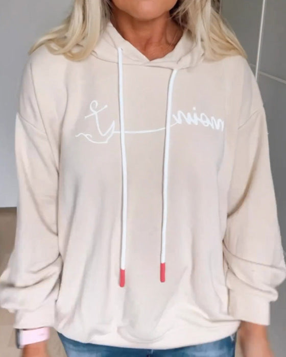 Luvtröjor med löst ankartryck