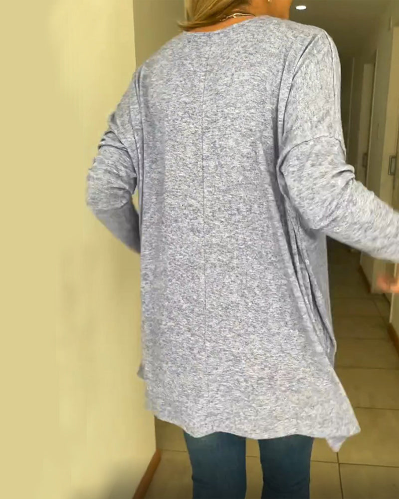 Enfärgad Avslappnad Topp