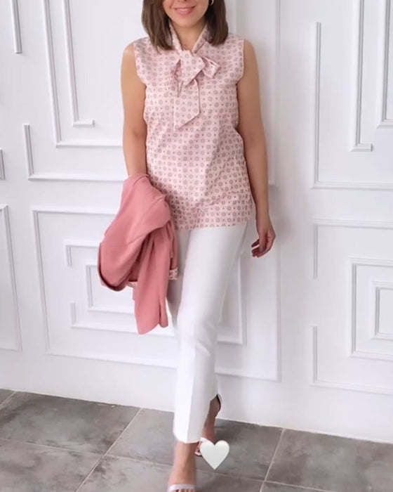 Elegant ärmlös topp med axelband