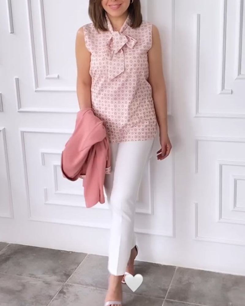 Elegant ärmlös topp med axelband