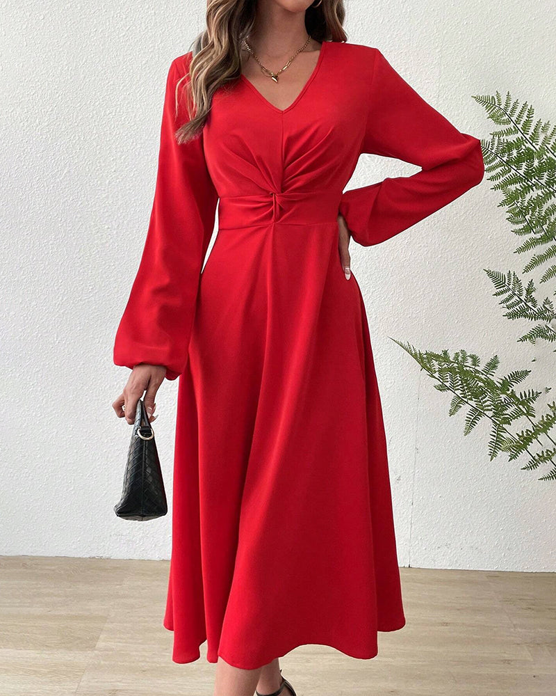 Enfärgad Klänningar med slimmad passform