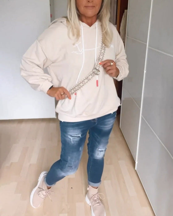 Luvtröjor med löst ankartryck