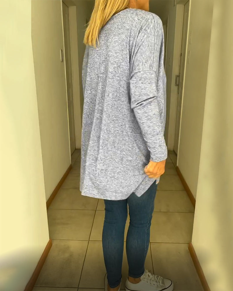 Enfärgad Avslappnad Topp