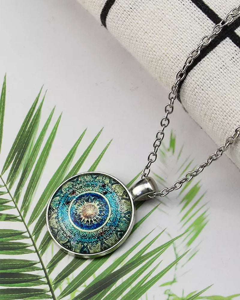 Datura blommor halsband-set