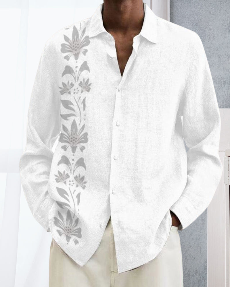 Kortärmad skjorta med tryck