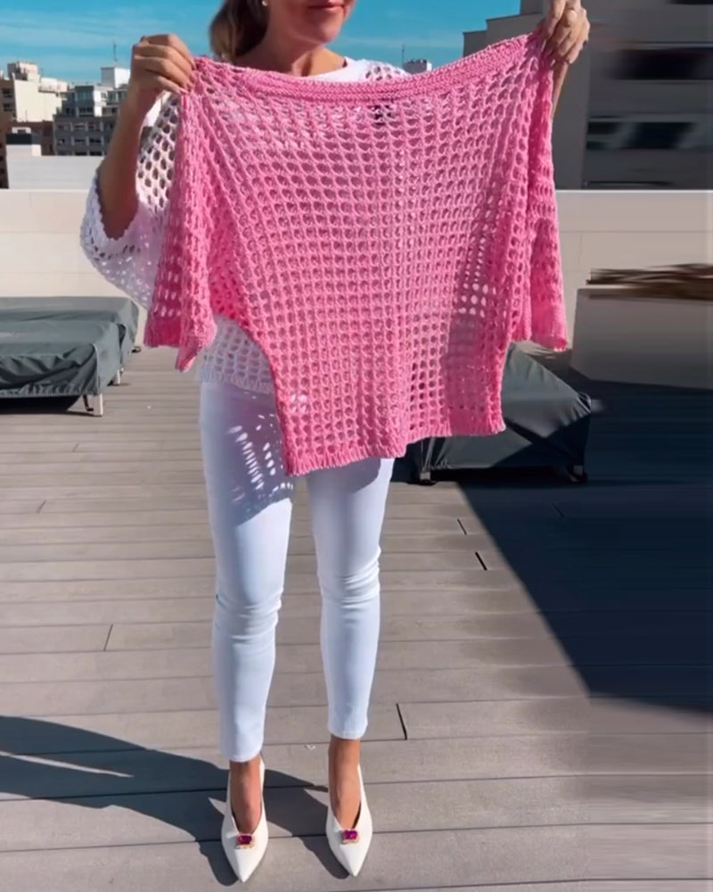 Enfärgade utskuren topp