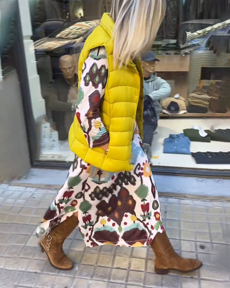 Elegant Klänning med långa ärmar