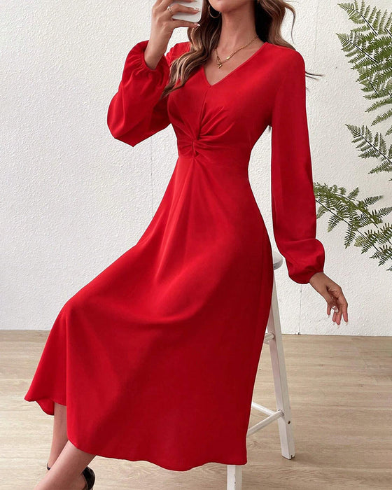 Enfärgad Klänningar med slimmad passform