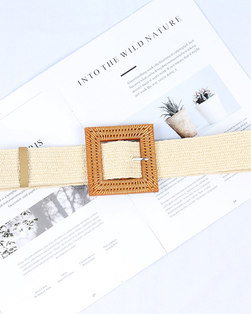 Elastiskt flätat bälte för damer