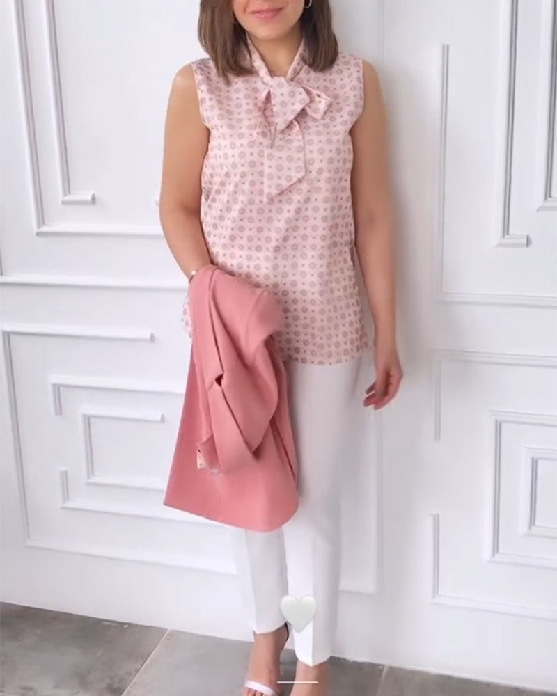 Elegant ärmlös topp med axelband