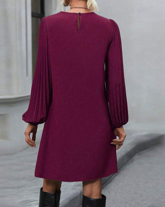 Elegant enfärgad Klänning