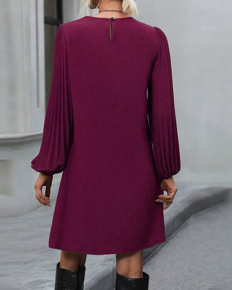 Elegant enfärgad Klänning