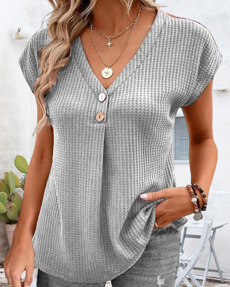 Vanlig V-ringad T-shirt