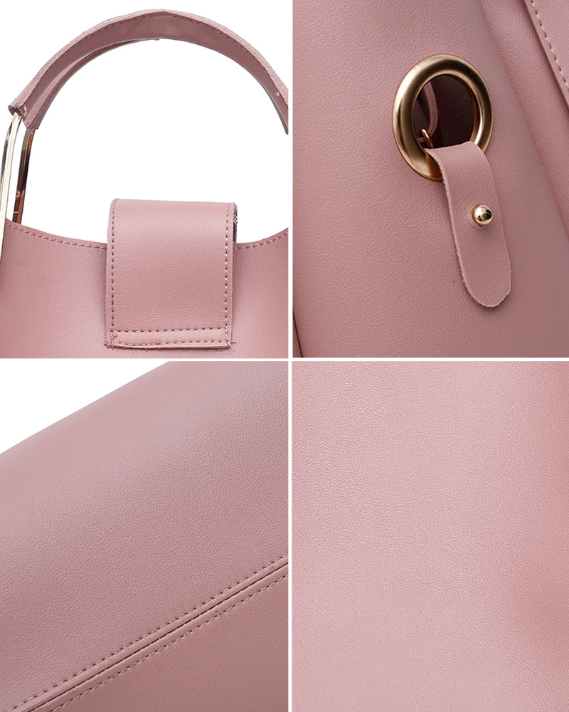 Handväska för dam axelväska 3 delar set