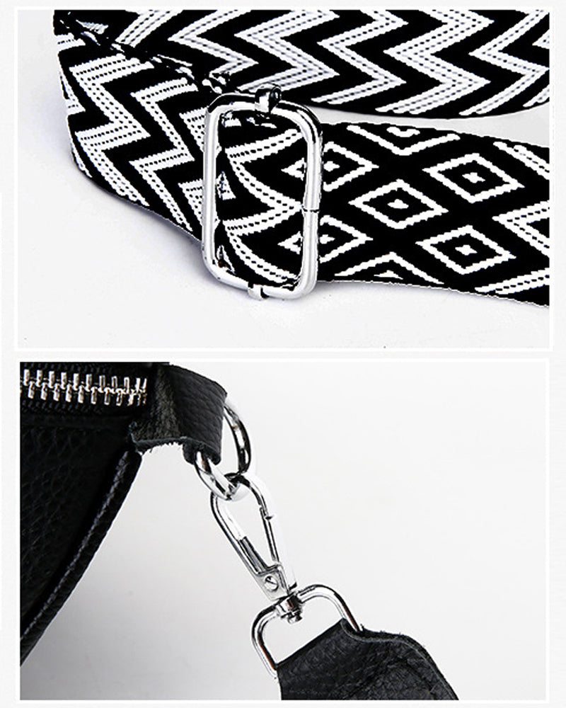 Kvinnors axelväska i sadelform, som också kan bäras som en crossbody-väska