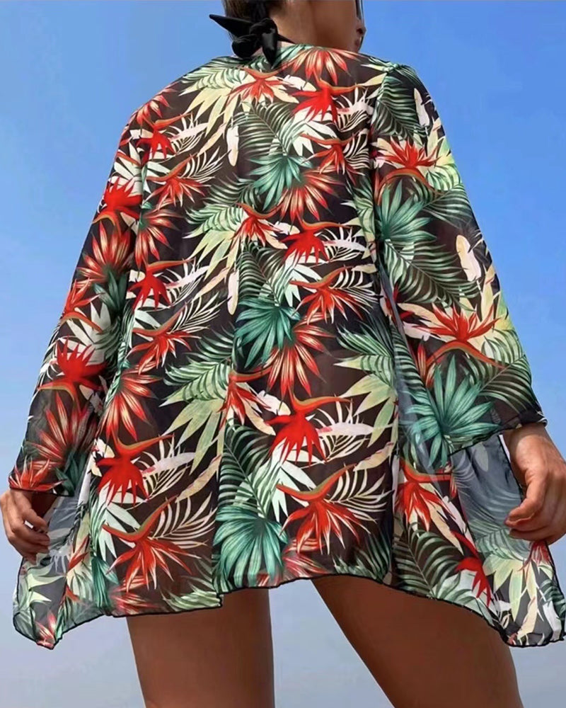 Sexig bikiniuppsättning med täckning