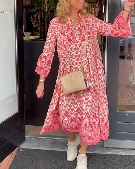 Fritidsklänning med tryck