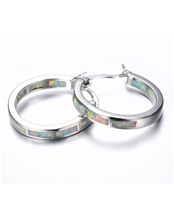 Färgglada runda örhängen