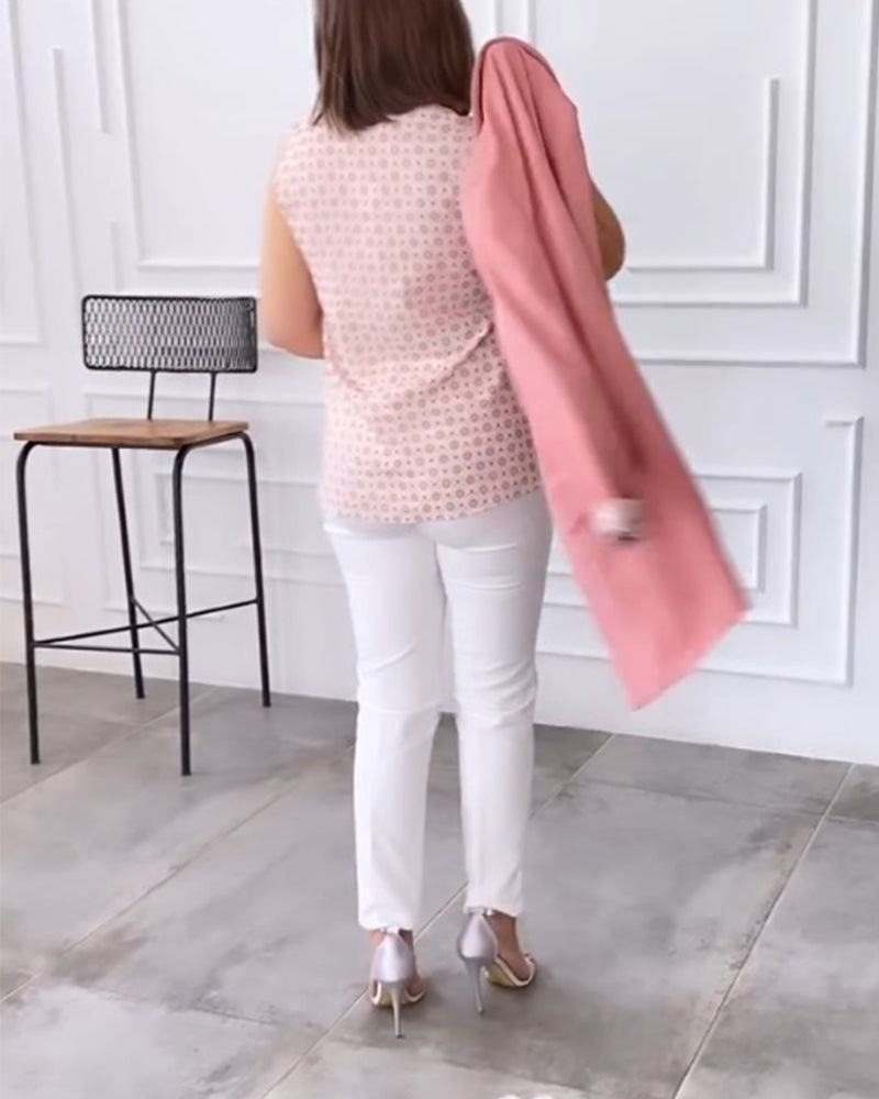 Elegant ärmlös topp med axelband