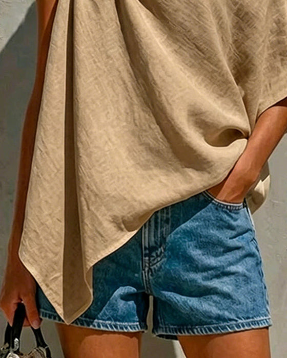 Blusar Enaxel Knut Asymmetrisk