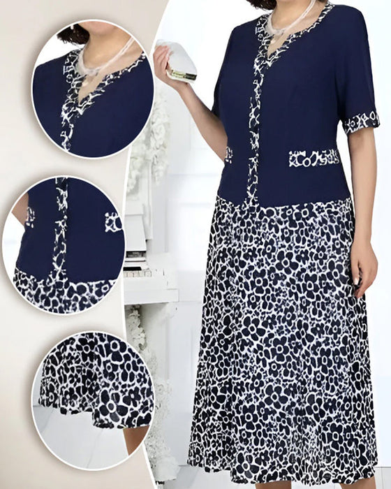 Set Patchwork Blommig Topp + Blommig Kjol