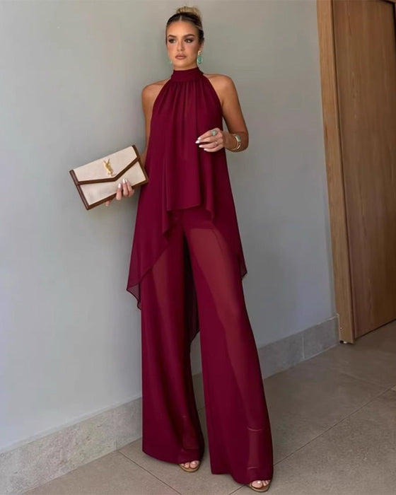 Set Casual Asymmetrisk Ärmlös