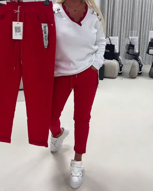 Byxor Modell Stretch Dragkedja