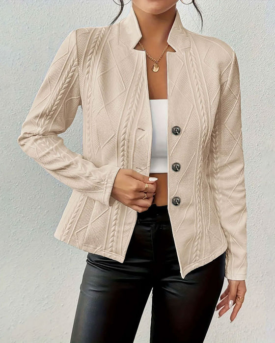 Blazer Kappa Enfärgad Knappad