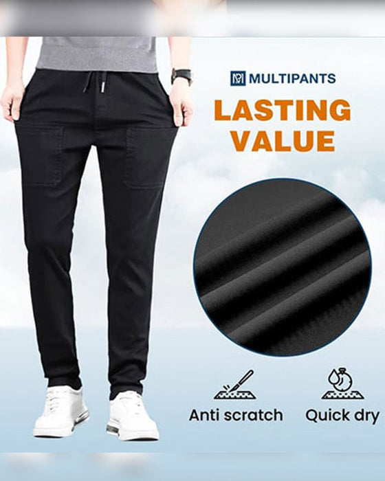 Multipants – Högstretchiga Cargobyxor Med Flera Fickor Och Hög Hållbarhet