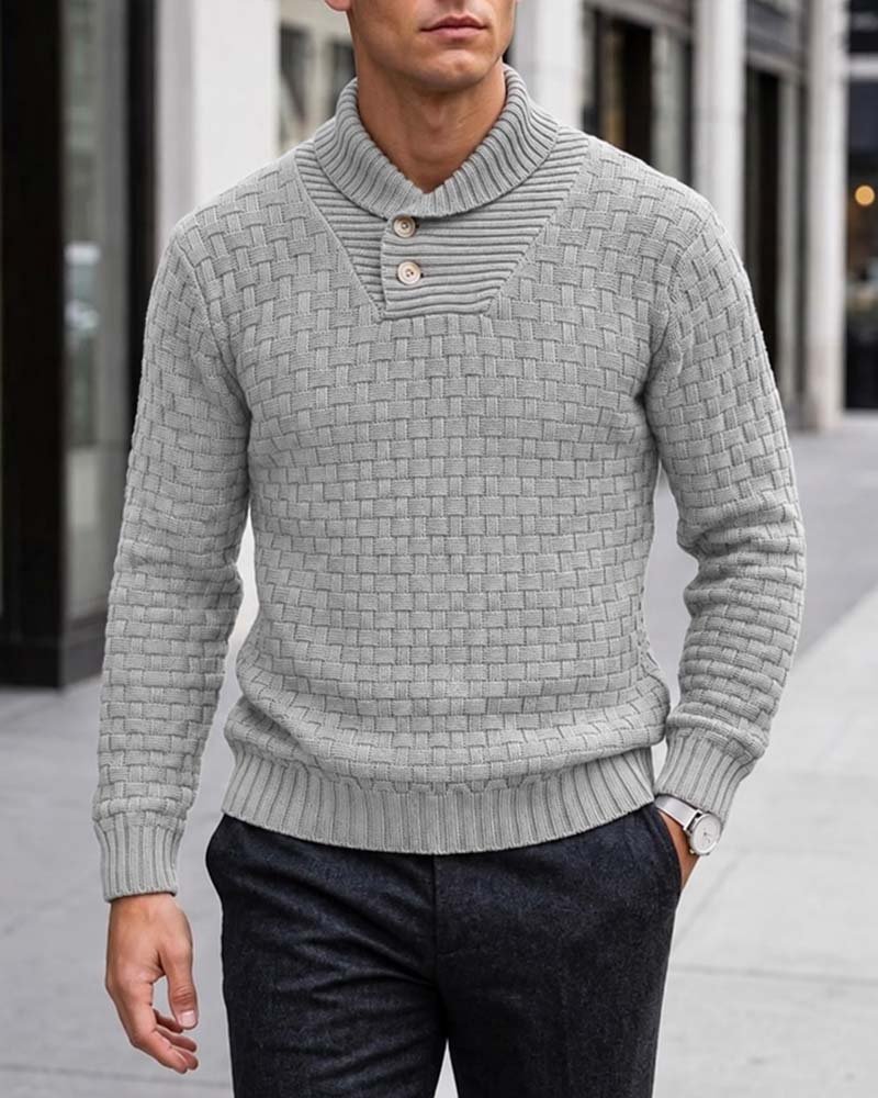 Pullover Herr Rutig Avslappnad