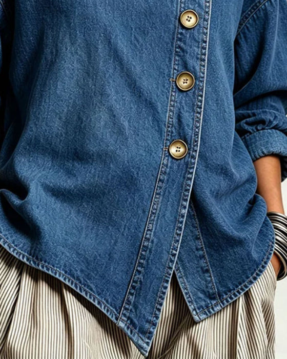 Kappa Diagonal Knapp Ståkrage Denim