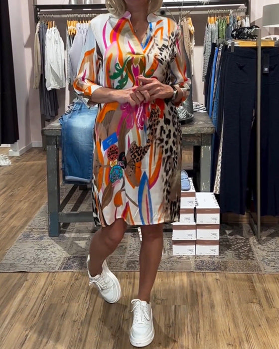 Klänning i vardagsfärg för kvinnor